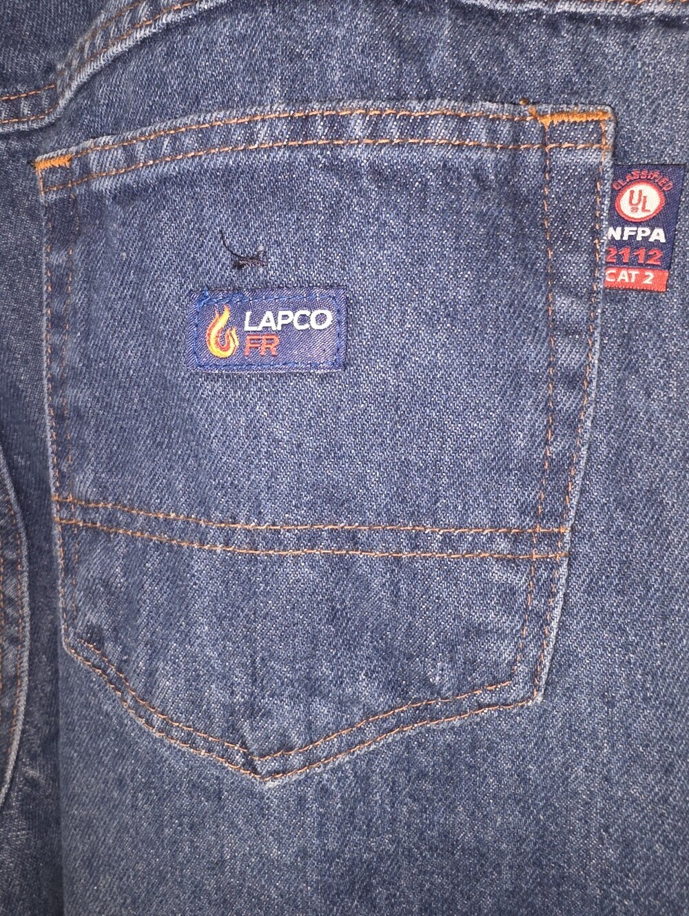 Lapco FR Flame Resistant Jeans Size 38 Relaxed Fit Work Pants CAT 2 - Picture 6 of 6